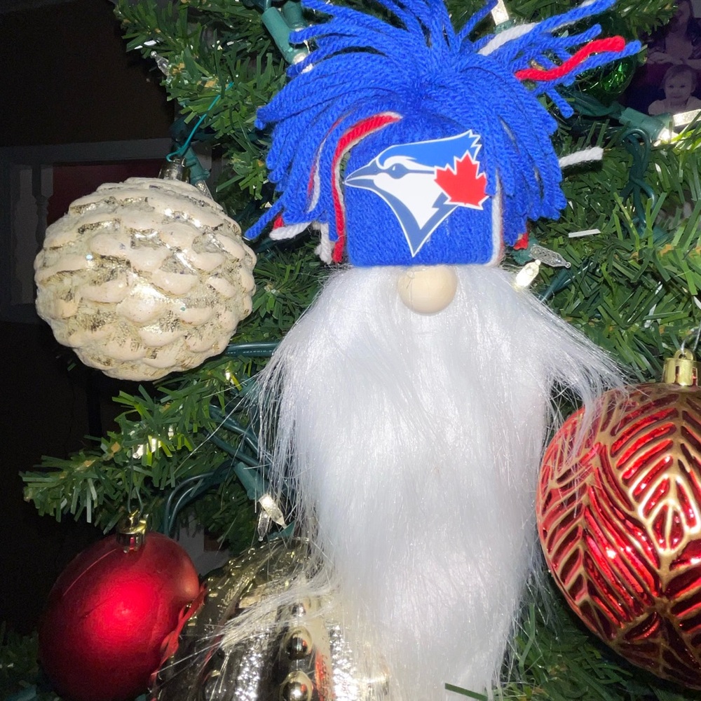 Toronto Blue Jays Christmas gnome ornament